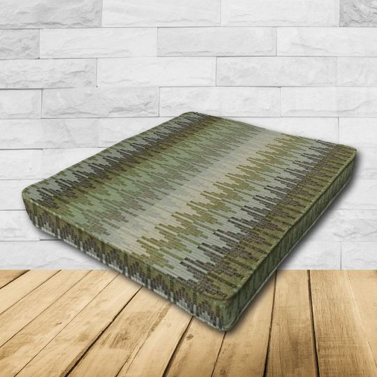 Dining Chair Seat Cushion Boxed Style - - Custom outdoor patio furniture cushions from Cascadia Outdoor Cushions in Sunbrella Fabrics