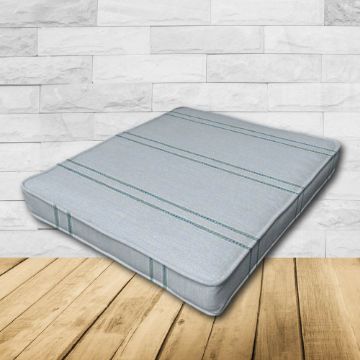 	Dining Chair Seat Cushion Boxed Style - - Custom outdoor patio furniture cushions from Cascadia Outdoor Cushions in Sunbrella Fabrics