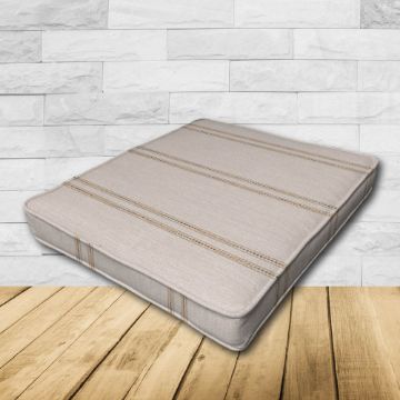 	Dining Chair Seat Cushion Boxed Style - - Custom outdoor patio furniture cushions from Cascadia Outdoor Cushions in Sunbrella Fabrics