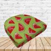 Richloom Solarium Melon Citrus Boxed Patio Contoured Dining Chair Seat Cushions –Wicker Chair Cushions