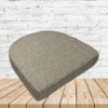 Richloom Solarium Mercer Oat Boxed Patio Contoured Dining Chair Seat Cushions –Wicker Chair Cushions
