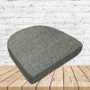 Richloom Solarium Mercer Pebble Boxed Patio Contoured Dining Chair Seat Cushions –Wicker Chair Cushions
