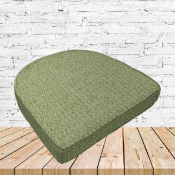 Richloom Solarium Mercer Spring Boxed Patio Contoured Dining Chair Seat Cushions –Wicker Chair Cushions