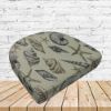 Richloom Solarium Nautique Driftwood Boxed Patio Contoured Dining Chair Seat Cushions –Wicker Chair Cushions