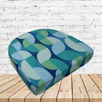 Richloom Solarium Pelp Baltic Boxed Patio Contoured Dining Chair Seat Cushions –Wicker Chair Cushions