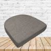 Richloom Solarium Rave Fossil Boxed Patio Contoured Dining Chair Seat Cushions –Wicker Chair Cushions