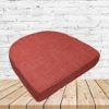 Richloom Solarium Rave Geranium Boxed Patio Contoured Dining Chair Seat Cushions –Wicker Chair Cushions