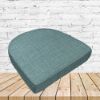 Richloom Solarium Rave Haze Boxed Patio Contoured Dining Chair Seat Cushions –Wicker Chair Cushions