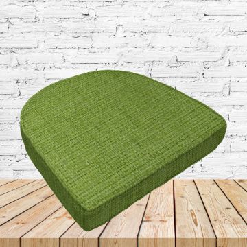 Richloom Solarium Rave Lawn Boxed Patio Contoured Dining Chair Seat Cushions –Wicker Chair Cushions