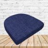 Richloom Solarium Rave Marine Boxed Patio Contoured Dining Chair Seat Cushions –Wicker Chair Cushions