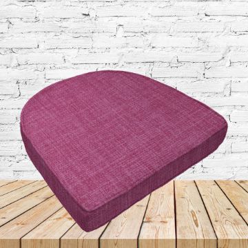 Richloom Solarium Rave Orchid Boxed Patio Contoured Dining Chair Seat Cushions –Wicker Chair Cushions
