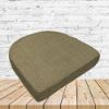 Richloom Solarium Rave Sand Boxed Patio Contoured Dining Chair Seat Cushions –Wicker Chair Cushions