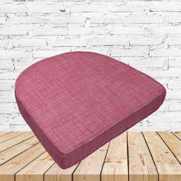 Richloom Solarium Rave Tulip Boxed Patio Contoured Dining Chair Seat Cushions –Wicker Chair Cushions