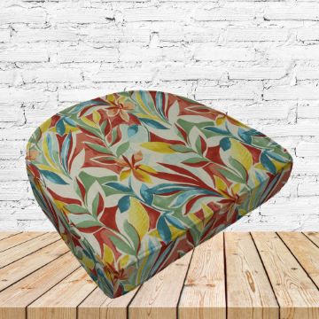 Richloom Solarium Somap Sonoma Boxed Patio Contoured Dining Chair Seat Cushions –Wicker Chair Cushions