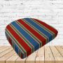 Richloom Solarium Tobago Multi Boxed Patio Contoured Dining Chair Seat Cushions –Wicker Chair Cushions