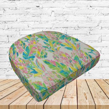 Richloom Solarium Vida Garden Boxed Patio Contoured Dining Chair Seat Cushions –Wicker Chair Cushions