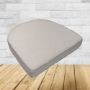 Wicker Patio Chair Cushions with a rounded back Boxed Double Piped Patio Dining Chair Seat Pad or Seat Cushion from Cascadia Outdoor Cushions