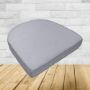 Wicker Patio Chair Cushions with a rounded back Boxed Double Piped Patio Dining Chair Seat Pad or Seat Cushion from Cascadia Outdoor Cushions