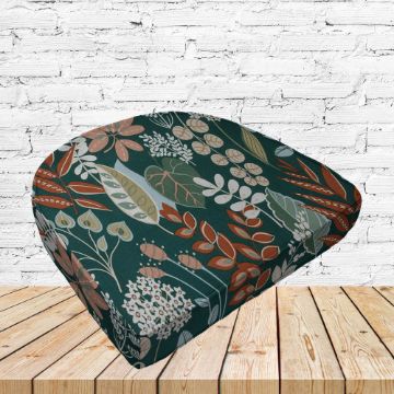Richloom Solarium Windcrest Spruce Boxed Patio Contoured Dining Chair Seat Cushions –Wicker Chair Cushions