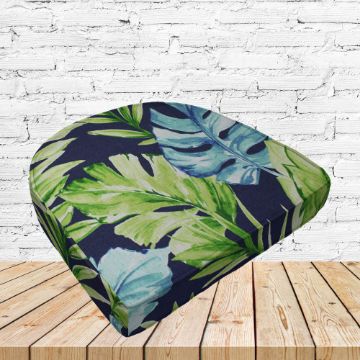 Richloom Solarium Zealand Capri Boxed Patio Contoured Dining Chair Seat Cushions –Wicker Chair Cushions