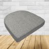 Wicker Patio Chair Cushions with a rounded back Boxed Double Piped Patio Dining Chair Seat Pad or Seat Cushion from Cascadia Outdoor Cushions