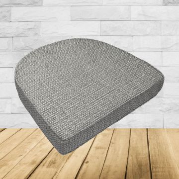 Wicker Patio Chair Cushions with a rounded back Boxed Double Piped Patio Dining Chair Seat Pad or Seat Cushion from Cascadia Outdoor Cushions
