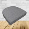 Wicker Patio Chair Cushions with a rounded back Boxed Double Piped Patio Dining Chair Seat Pad or Seat Cushion from Cascadia Outdoor Cushions
