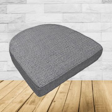 Wicker Patio Chair Cushions with a rounded back Boxed Double Piped Patio Dining Chair Seat Pad or Seat Cushion from Cascadia Outdoor Cushions