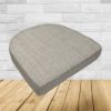 Wicker Patio Chair Cushions with a rounded back Boxed Double Piped Patio Dining Chair Seat Pad or Seat Cushion from Cascadia Outdoor Cushions