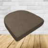 Wicker Patio Chair Cushions with a rounded back Boxed Double Piped Patio Dining Chair Seat Pad or Seat Cushion from Cascadia Outdoor Cushions