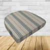 Wicker Patio Chair Cushions with a rounded back Boxed Double Piped Patio Dining Chair Seat Pad or Seat Cushion from Cascadia Outdoor Cushions