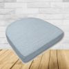 Wicker Patio Chair Cushions with a rounded back Boxed Double Piped Patio Dining Chair Seat Pad or Seat Cushion from Cascadia Outdoor Cushions