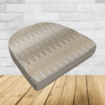 Wicker Patio Chair Cushions with a rounded back Boxed Double Piped Patio Dining Chair Seat Pad or Seat Cushion from Cascadia Outdoor Cushions