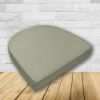 Cushion for wicker patio chairs, contoured or rounded at the back, Designed specifically for outdoor wicker patio chairs.