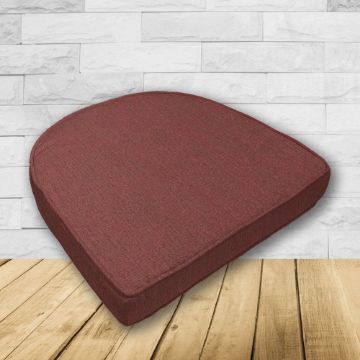 Cushion for wicker patio chairs, contoured or rounded at the back, Designed specifically for outdoor wicker patio chairs.