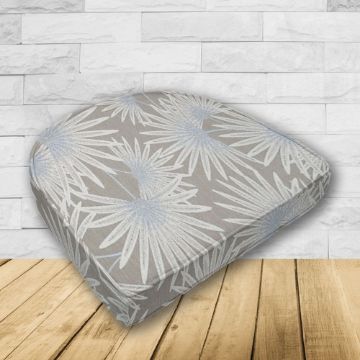 Wicker Patio Chair Cushions with a rounded back Boxed Double Piped Patio Dining Chair Seat Pad or Seat Cushion from Cascadia Outdoor Cushions