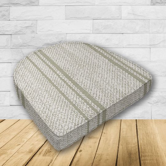 Wicker Patio Chair Cushions with a rounded back Boxed Double Piped Patio Dining Chair Seat Pad or Seat Cushion from Cascadia Outdoor Cushions