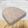 Wicker Patio Chair Cushions with a rounded back Boxed Double Piped Patio Dining Chair Seat Pad or Seat Cushion from Cascadia Outdoor Cushions