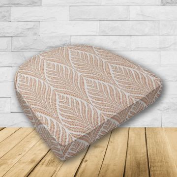 Wicker Patio Chair Cushions with a rounded back Boxed Double Piped Patio Dining Chair Seat Pad or Seat Cushion from Cascadia Outdoor Cushions
