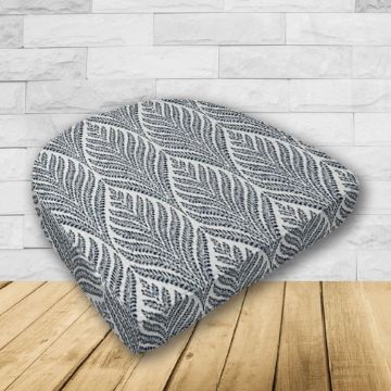 Wicker Patio Chair Cushions with a rounded back Boxed Double Piped Patio Dining Chair Seat Pad or Seat Cushion from Cascadia Outdoor Cushions