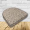 Wicker Patio Chair Cushions with a rounded back Boxed Double Piped Patio Dining Chair Seat Pad or Seat Cushion from Cascadia Outdoor Cushions