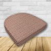 Wicker Patio Chair Cushions with a rounded back Boxed Double Piped Patio Dining Chair Seat Pad or Seat Cushion from Cascadia Outdoor Cushions