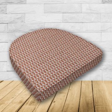 Wicker Patio Chair Cushions with a rounded back Boxed Double Piped Patio Dining Chair Seat Pad or Seat Cushion from Cascadia Outdoor Cushions