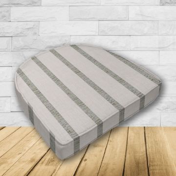 Wicker Patio Chair Cushions with a rounded back Boxed Double Piped Patio Dining Chair Seat Pad or Seat Cushion from Cascadia Outdoor Cushions