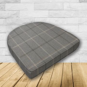Wicker Patio Chair Cushions with a rounded back Boxed Double Piped Patio Dining Chair Seat Pad or Seat Cushion from Cascadia Outdoor Cushions