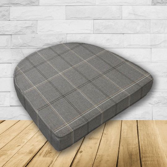 Wicker Patio Chair Cushions with a rounded back Boxed Double Piped Patio Dining Chair Seat Pad or Seat Cushion from Cascadia Outdoor Cushions
