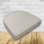 Wicker Patio Chair Cushions with a rounded back Boxed Double Piped Patio Dining Chair Seat Pad or Seat Cushion from Cascadia Outdoor Cushions