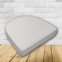 Wicker Patio Chair Cushions with a rounded back Boxed Double Piped Patio Dining Chair Seat Pad or Seat Cushion from Cascadia Outdoor Cushions