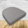 Wicker Patio Chair Cushions with a rounded back Boxed Double Piped Patio Dining Chair Seat Pad or Seat Cushion from Cascadia Outdoor Cushions