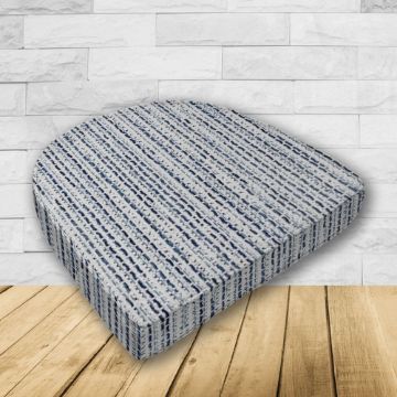 Wicker Patio Chair Cushions with a rounded back Boxed Double Piped Patio Dining Chair Seat Pad or Seat Cushion from Cascadia Outdoor Cushions